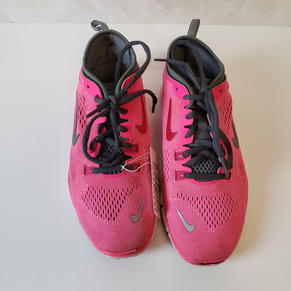 Nike Shoes Nike Womens Mesh Lace Up Running Shoes Sz 65 Pink Poshmark
